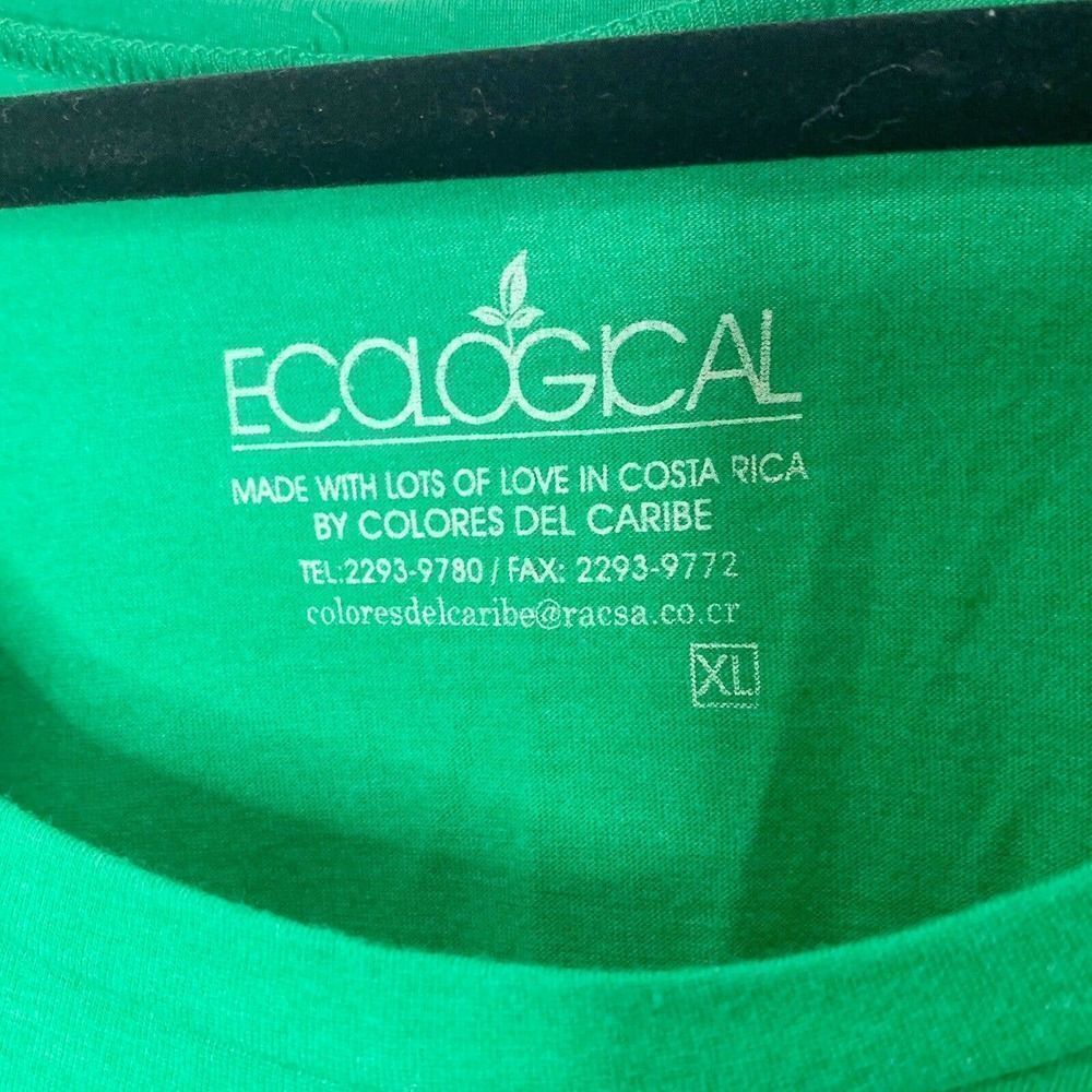 Costa Rica Wild Sloth Green Tee - Picture 4 of 5